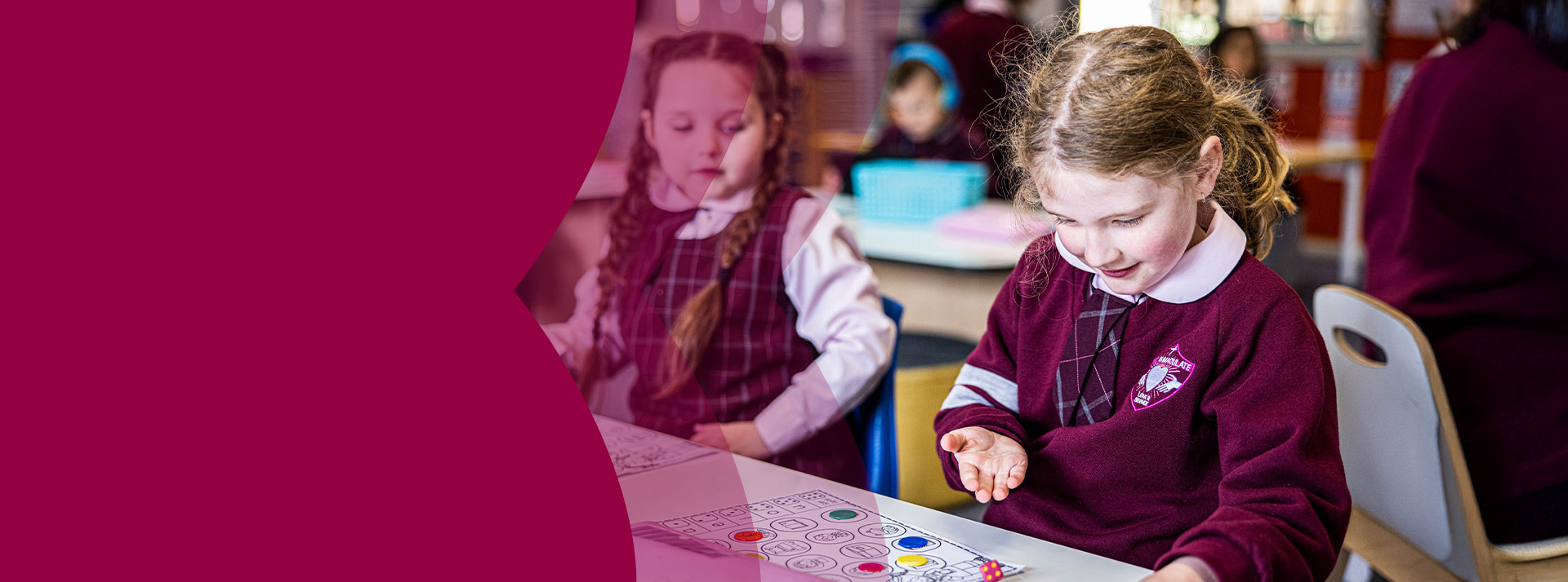Student counting in the classroom at Mary Immaculate Primary School Quakers Hill