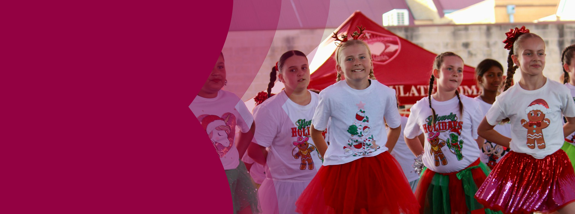 Students performing in the Christmas concert at Mary Immaculate Primary School Quakers Hill